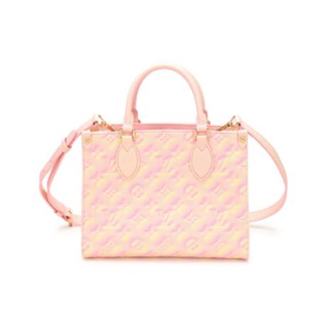 Louis Vuitton OnTheGo PM, Empreinte Monogram Pink & Yellow, doré