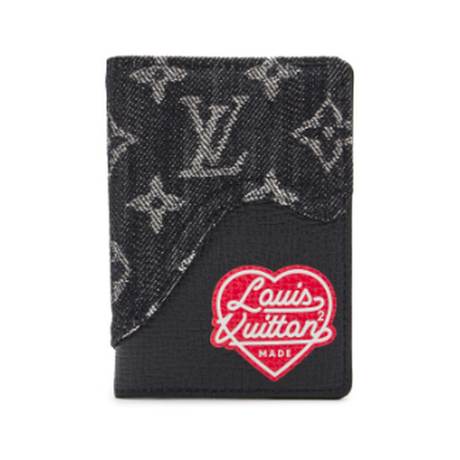 Louis Vuitton Organizer, denim & Taurillon Monogram Black Drip & Pocket, Virgil Abloh x NIGO