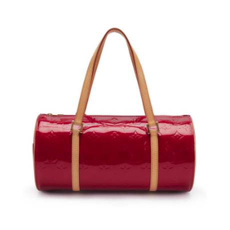 Louis Vuitton Papillon 30 Gold-, Vernis Monogram Red