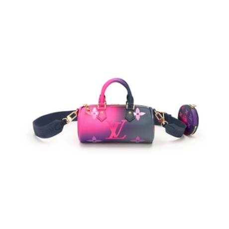 Louis Vuitton Papillon BB, toile enduite Midnight Fuchsia, doré