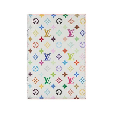 Louis Vuitton Passport Cover, toile Murakami Multicolore enduite White