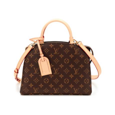 Louis Vuitton Petit Palais, toile Ebene Monogram enduite, doré