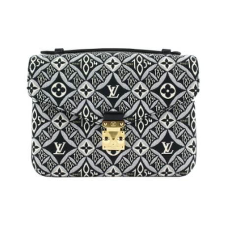 Louis Vuitton Pochette Metis, jacquard & textile Black Since 1854, doré