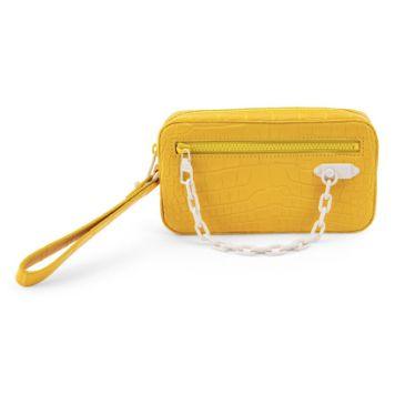 Louis Vuitton Pochette Volga, alligator mat Yellow, Virgil Abloh