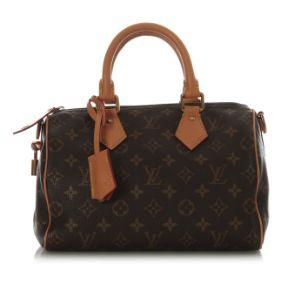 Louis Vuitton Speedy Bandoulière 25 P9, veau Monogram brun, doré