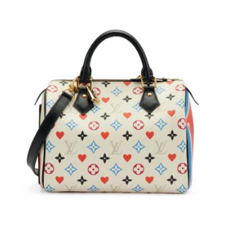 Louis Vuitton Speedy Bandoulière 25, toile Monogram enduite Multicolor Game On, doré