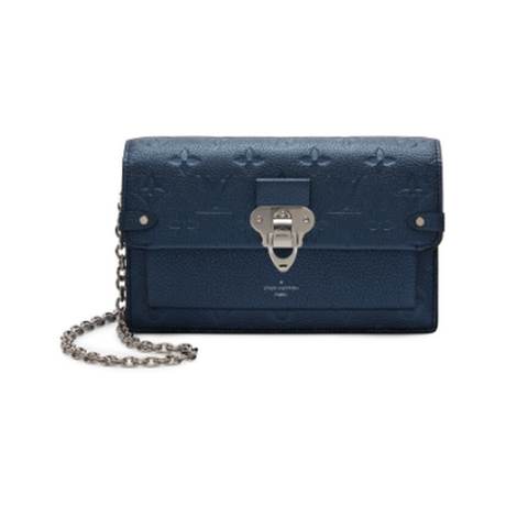 Louis Vuitton Vavin Chain Wallet, Empreinte Monogram Platine, argenté