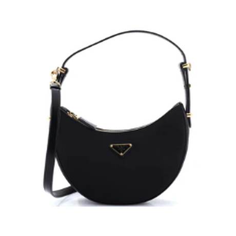 Prada Arqué Half Moon Hobo Small, Tessuto