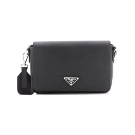 Prada Flap Messenger, cuir Saffiano