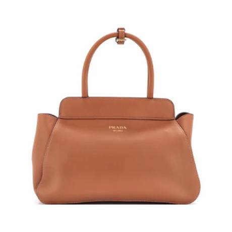 Prada Frame Tote Medium, cuir souple grainé