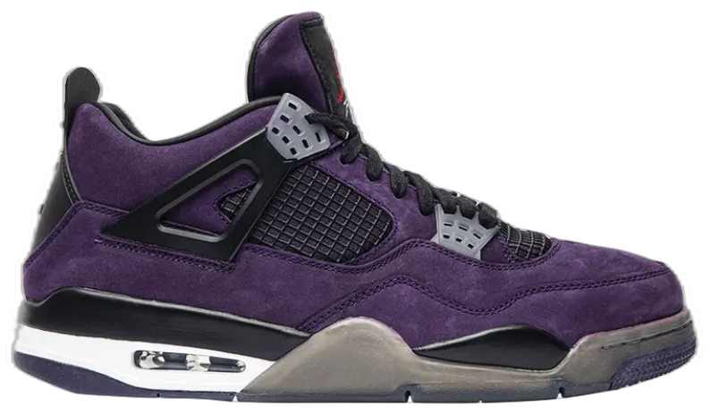 Jordan Travis Scott x Air Jordan 4 Retro Purple Suede-White Midsole 'Friends & Family'