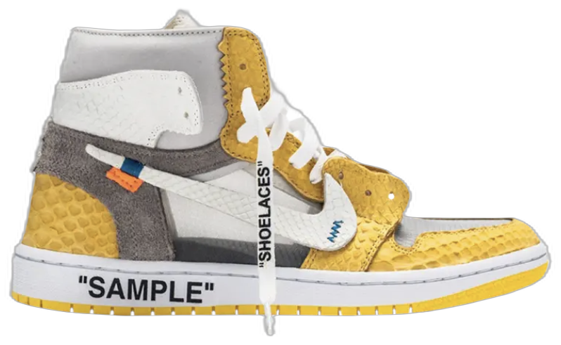 Jordan The Shoe Surgeon x Air Jordan 1 High 'Off-White Canary Yellow Luxe'