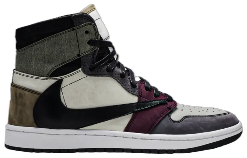 Jordan The Shoe Surgeon x Air Jordan 1 High 'Travis Scott Earth Tone Scrap Leather'